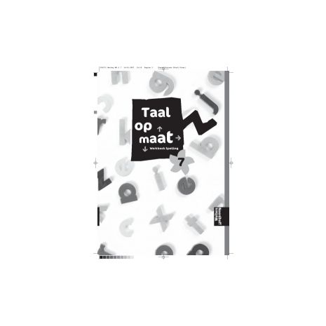 Afbeelding van Taal op maat Spelling : 7 : Werkboek