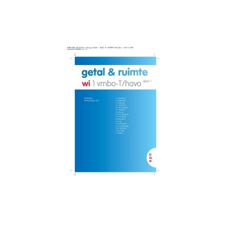 Afbeelding van Getal & ruimte ed 2008 : 1 vmbo-t/havo 1 : Leerboek Afbeelding van Getal & ruimte ed 2008 : 1 vmbo-t/havo 1 : Leerboek