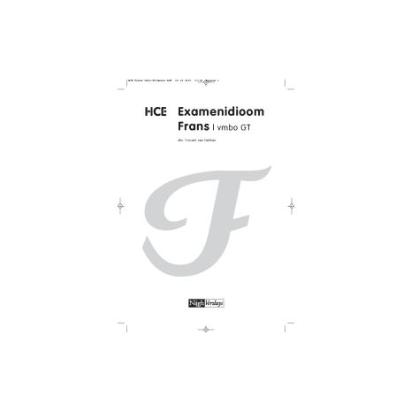 Afbeelding van HCE Frans : vmbo-gt : Examenidioom