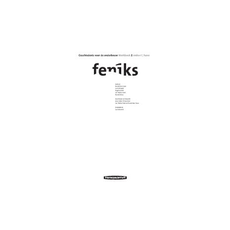 Afbeelding van Feniks 1e dr : vmbo-t/havo : Werkboek Afbeelding van Feniks 1e dr : vmbo-t/havo : Werkboek