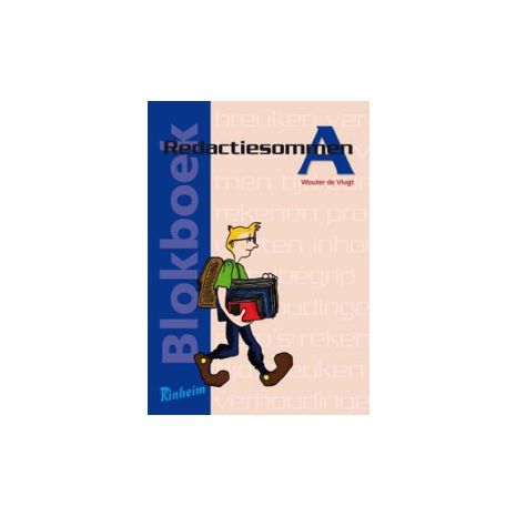 Afbeelding van Blokboek Redactiesommen 6e dr : A