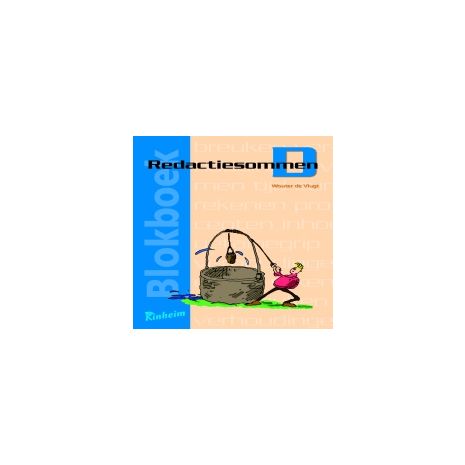 Afbeelding van Blokboek Redactiesommen 5e dr : D