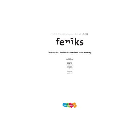 Afbeelding van Feniks 1e dr : vmbo : Historisch overzicht en staatsinrichting : Leerwerkboek Afbeelding van Feniks 1e dr : vmbo : Historisch overzicht en staatsinrichting : Leerwerkboek
