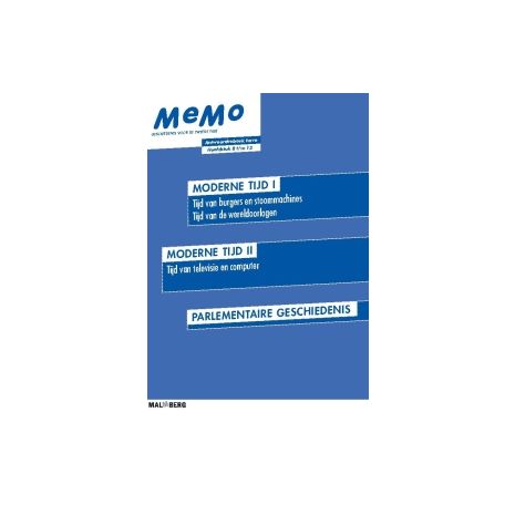 Afbeelding van MeMo 3e dr : havo : Hoofdstuk 8 t/m 13 : Antwoordenboek
