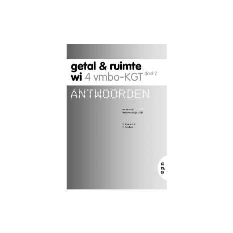 Afbeelding van Getal & ruimte : vmbo-kgt : Antwoorden Afbeelding van Getal & ruimte : vmbo-kgt : Antwoorden