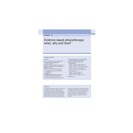 Afbeelding van Practical evidence-based physiotherapy