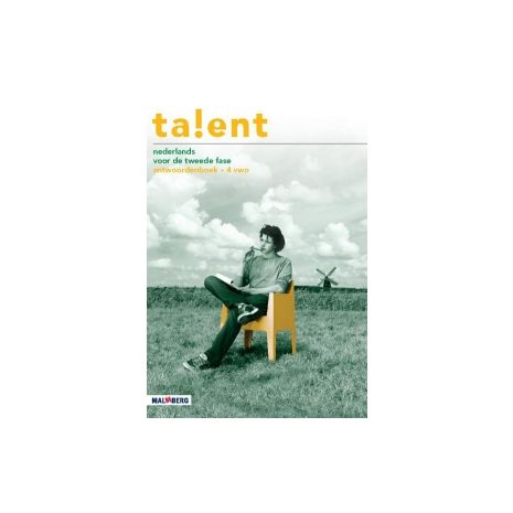 Afbeelding van Talent : 4 vwo : Antwoordenboek
