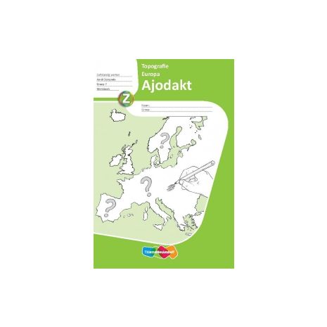 Afbeelding van Ajodakt Aardrijkskunde : Groep 7 : Topografie, Europa : Werkboek