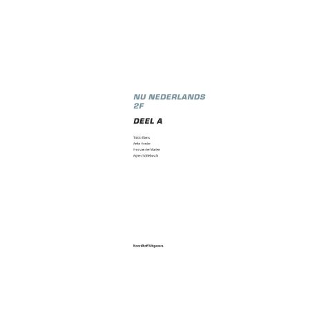 Afbeelding van NU Nederlands 2F 1e ed : AB : Leerwerkboek Afbeelding van NU Nederlands 2F 1e ed : AB : Leerwerkboek