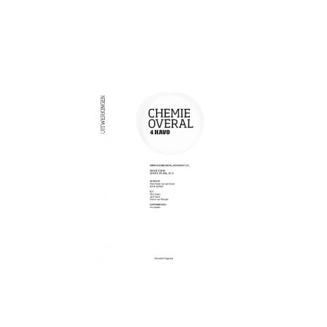 Afbeelding van Chemie overal 4e ed : 4 havo : Uitwerkingen Afbeelding van Chemie overal 4e ed : 4 havo : Uitwerkingen