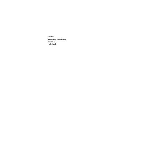 Afbeelding van Moderne wiskunde 10e ed : 4 havo B : Hulpboek Afbeelding van Moderne wiskunde 10e ed : 4 havo B : Hulpboek