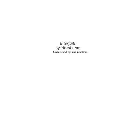 Afbeelding van Interfaith spiritual care Afbeelding van Interfaith spiritual care