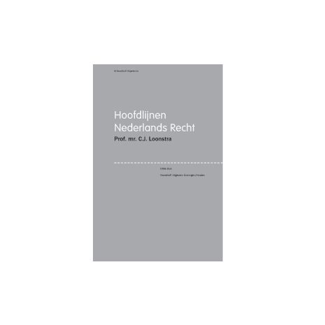 Afbeelding van Hoofdlijnen Nederlands recht : leerboek Afbeelding van Hoofdlijnen Nederlands recht : leerboek