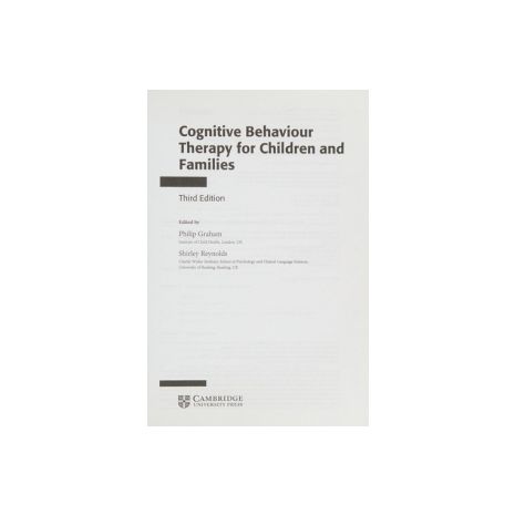Afbeelding van Cognitive behaviour therapy for children and families