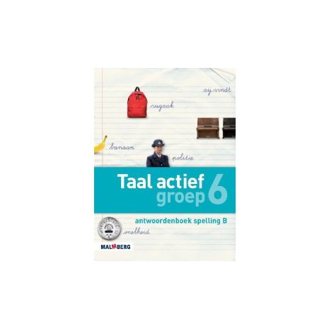 Afbeelding van Taal actief Spelling 4e ed : Groep 6 B : Antwoordenboek Afbeelding van Taal actief Spelling 4e ed : Groep 6 B : Antwoordenboek