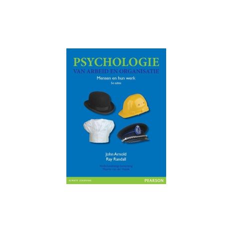 Afbeelding van Psychologie van arbeid en organisatie Afbeelding van Psychologie van arbeid en organisatie