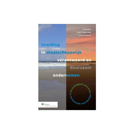 Afbeelding van Inleiding in maatschappelijk verantwoord en duurzaam ondernemen