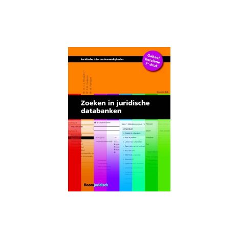 Afbeelding van Zoeken in juridische databanken 7e geh. herz. dr