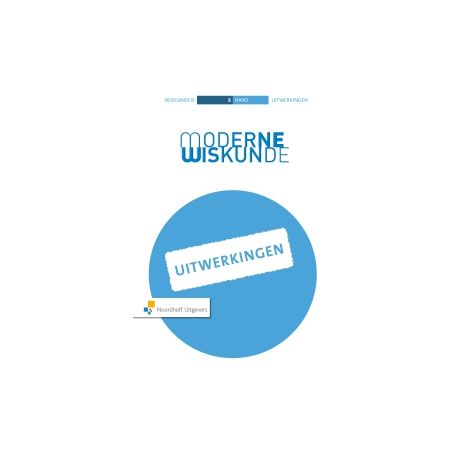 Afbeelding van Moderne wiskunde 10e ed : 5 havo B : Uitwerkingen