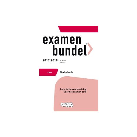 Afbeelding van Examenbundel Nederlands : vwo : 2017/2018