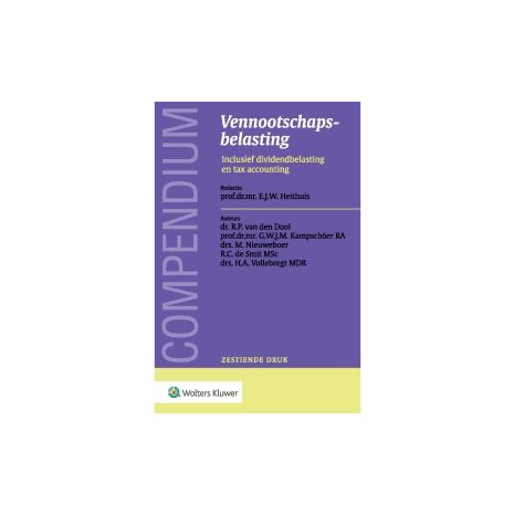 Afbeelding van Compendium vennootschapsbelasting 16e dr Afbeelding van Compendium vennootschapsbelasting 16e dr