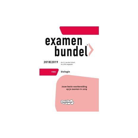 Afbeelding van Examenbundel Biologie : vwo : 2018/2019