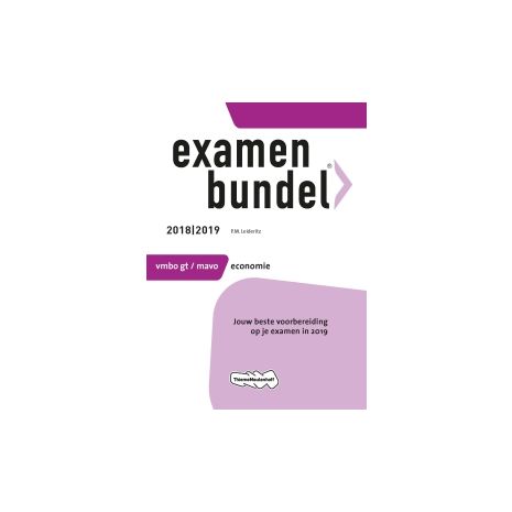 Afbeelding van Examenbundel Economie : vmbo-gt/mavo : 2018/2019 Afbeelding van Examenbundel Economie : vmbo-gt/mavo : 2018/2019