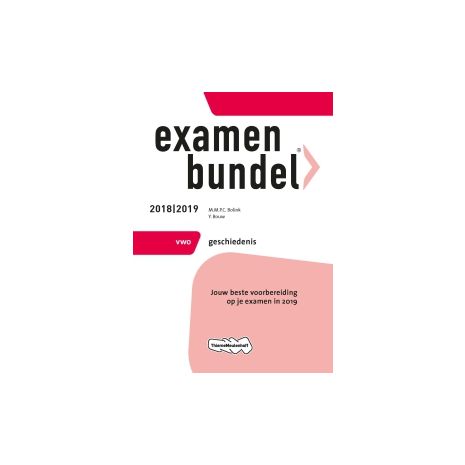 Afbeelding van Examenbundel Geschiedenis : vwo : 2018/2019