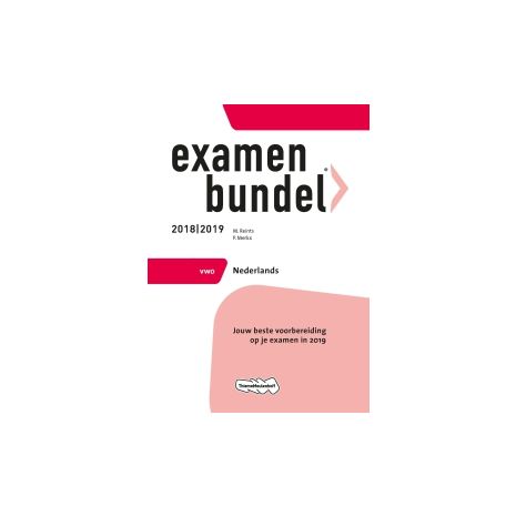 Afbeelding van Examenbundel Nederlands : vwo : 2018/2019 Afbeelding van Examenbundel Nederlands : vwo : 2018/2019