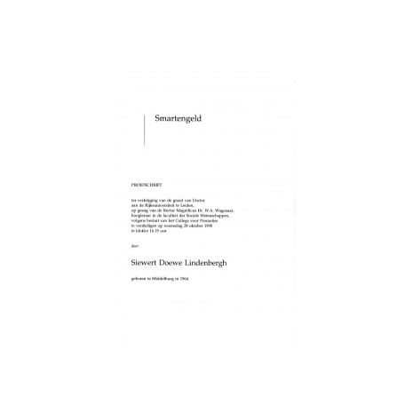 Afbeelding van Smartengeld Afbeelding van Smartengeld