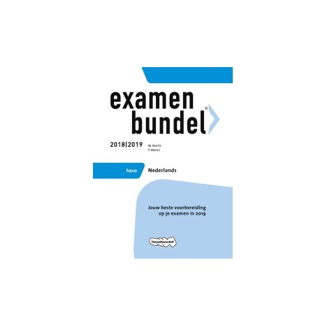 Afbeelding van Examenbundel Nederlands : havo : 2018/2019 Afbeelding van Examenbundel Nederlands : havo : 2018/2019