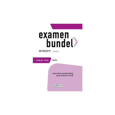 Afbeelding van Examenbundel Duits : vmbo-gt : 2018/2019