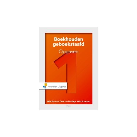 Afbeelding van Boekhouden geboekstaafd : 1 : Opgaven