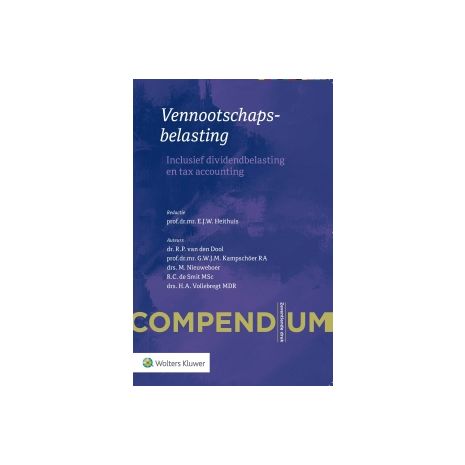 Afbeelding van Vennootschapsbelasting : Inclusief dividendbelasting en tax accounting