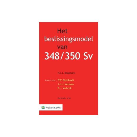 Afbeelding van Het beslissingsmodel van 348/350 Sv 13e herz. dr Afbeelding van Het beslissingsmodel van 348/350 Sv 13e herz. dr