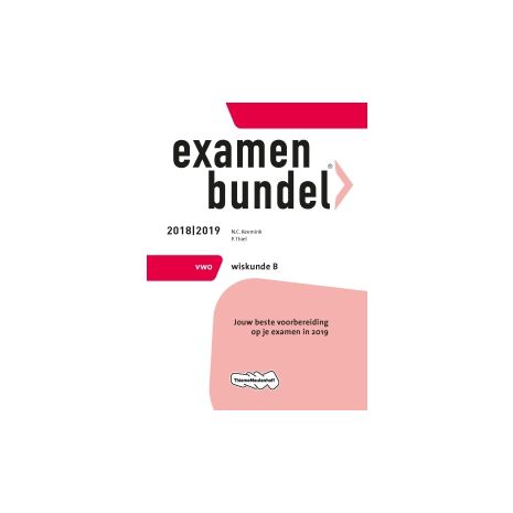 Afbeelding van Examenbundel Wiskunde B : vwo : 2018/2019