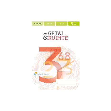 Afbeelding van Getal & ruimte 12e ed : 3 havo/vwo : Leerwerkboek Rekenen