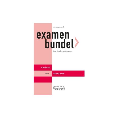 Afbeelding van Examenbundel Scheikunde : vwo : 2019/2020 Afbeelding van Examenbundel Scheikunde : vwo : 2019/2020
