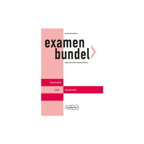Afbeelding van Examenbundel Economie : vwo : 2019/2020 Afbeelding van Examenbundel Economie : vwo : 2019/2020