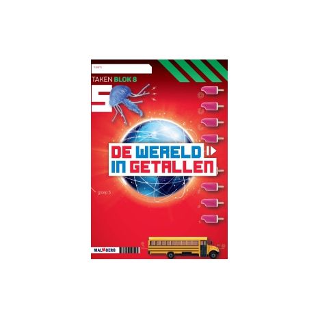 Afbeelding van De wereld in getallen 5e versie : Groep 5, blok 8 : Werkboek Afbeelding van De wereld in getallen 5e versie : Groep 5, blok 8 : Werkboek