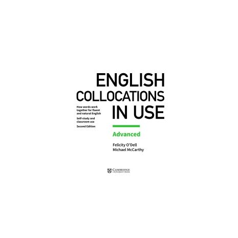 Afbeelding van English collocations in use advanced book with answers Afbeelding van English collocations in use advanced book with answers