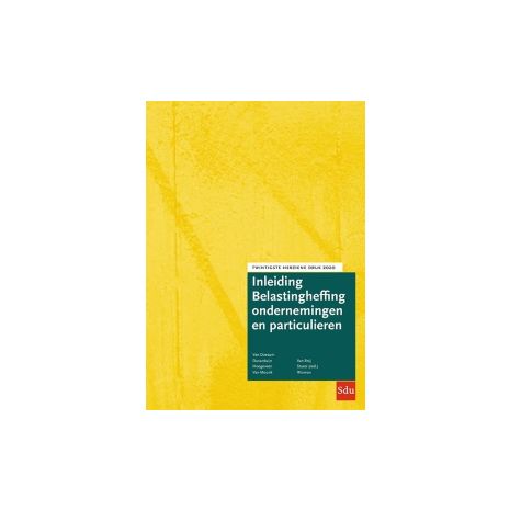 Afbeelding van Inleiding belastingheffing ondernemingen en particulieren 20e herz. dr