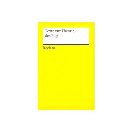 Afbeelding van Texte zur Theorie des Pop