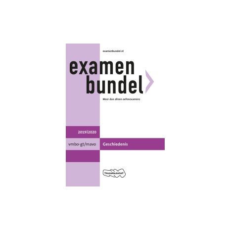 Afbeelding van Examenbundel Geschiedenis : vmbo-gt/mavo : 2019/2020 Afbeelding van Examenbundel Geschiedenis : vmbo-gt/mavo : 2019/2020