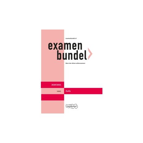 Afbeelding van Examenbundel Duits : vwo : 2020/2021 Afbeelding van Examenbundel Duits : vwo : 2020/2021