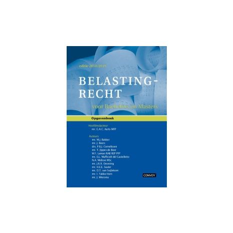 Afbeelding van Belastingrecht voor bachelors en masters : Opgavenboek Afbeelding van Belastingrecht voor bachelors en masters : Opgavenboek