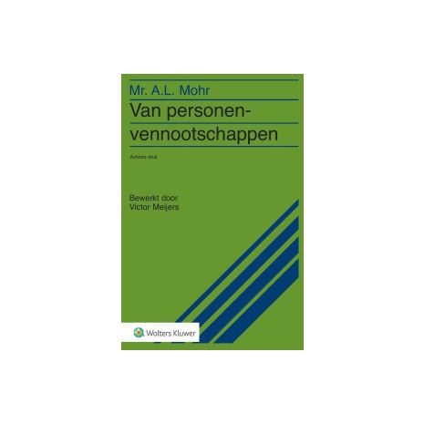 Afbeelding van Van personenvennootschappen 8e dr