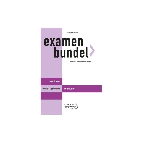 Afbeelding van Examenbundel Wiskunde : vmbo-gt/mavo : 2020/2021