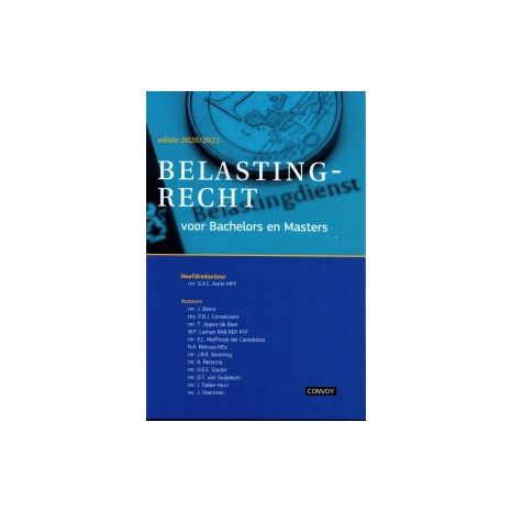 Afbeelding van Belastingrecht voor Bachelors en Masters : Theorieboek 2020-2021