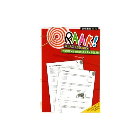 Afbeelding van Raak! Redactiesommen : Vermenigvuldigen/Delen : Groep 5+6